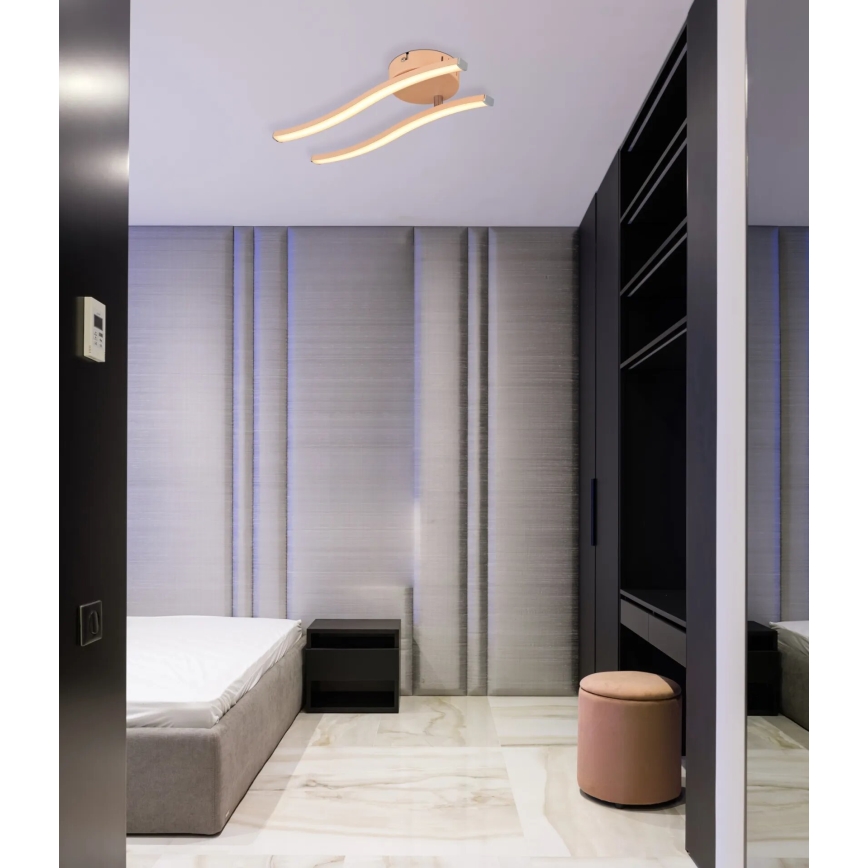 Globo - LED Πλαφονιέρα οροφής LED/12W/230V 3000K πορτοκαλί