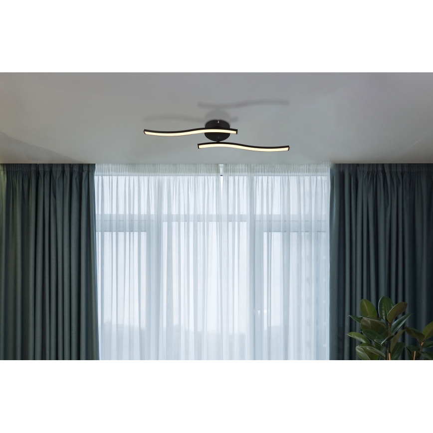Globo - LED Πλαφονιέρα οροφής LED/12W/230V 3000K μαύρο