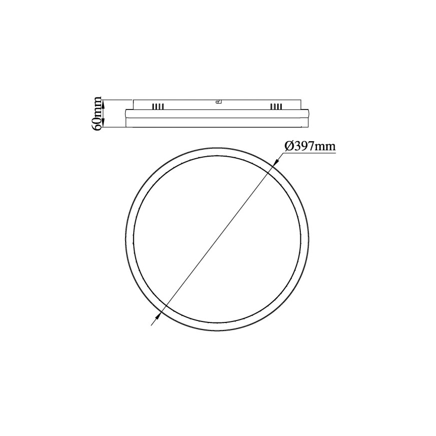 Globo - LED Οροφωτιστικό LED/40W/230V 3000/4000/6000K διάμ. 39,7 εκ.