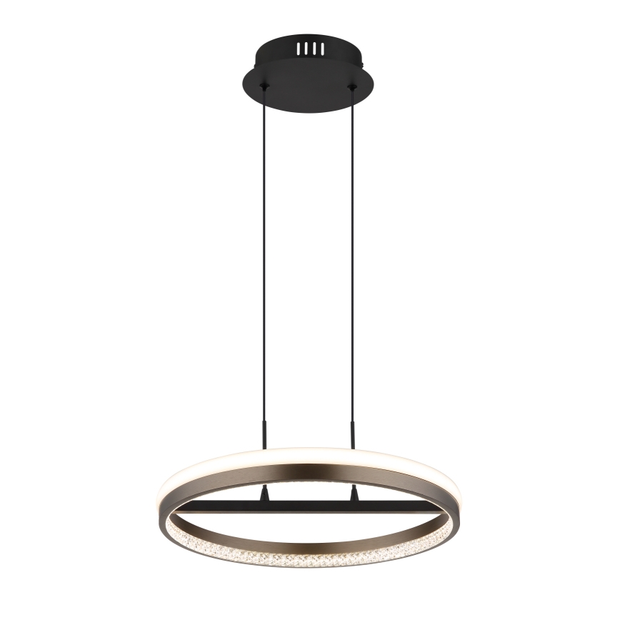 Globo -  Κρεμαστό φωτιστικό οροφής LED LED/40W/230V 3000/4000/6000K διάμετρος 39,7 cm καφέ