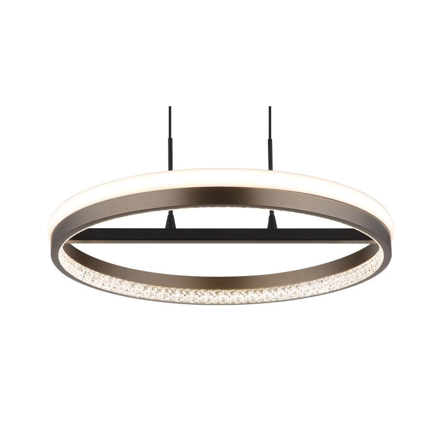 Globo -  Κρεμαστό φωτιστικό οροφής LED LED/40W/230V 3000/4000/6000K διάμετρος 39,7 cm καφέ