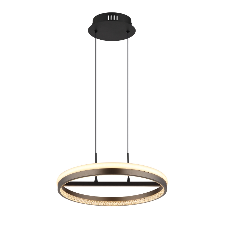 Globo -  Κρεμαστό φωτιστικό οροφής LED LED/40W/230V 3000/4000/6000K διάμετρος 39,7 cm καφέ