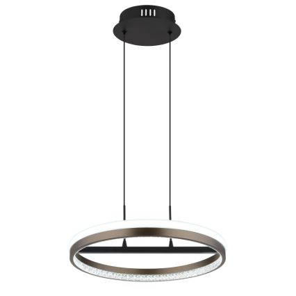 Globo -  Κρεμαστό φωτιστικό οροφής LED LED/40W/230V 3000/4000/6000K διάμετρος 39,7 cm καφέ