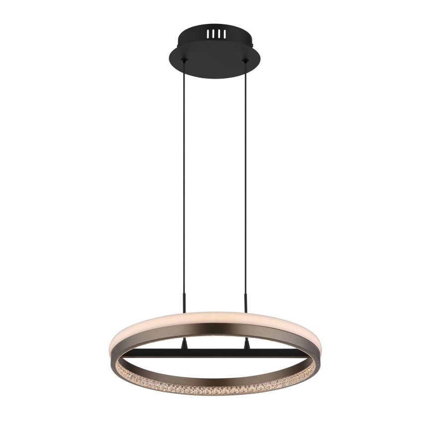Globo -  Κρεμαστό φωτιστικό οροφής LED LED/40W/230V 3000/4000/6000K διάμετρος 39,7 cm καφέ