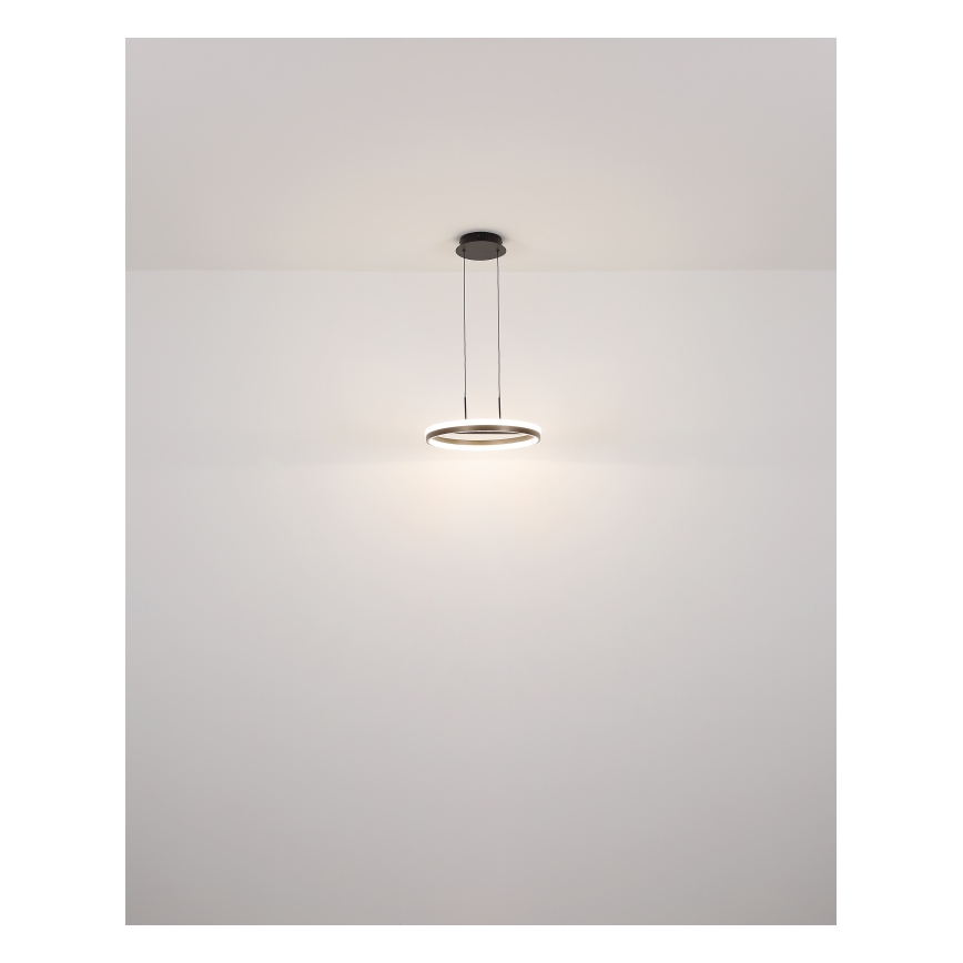 Globo -  Κρεμαστό φωτιστικό οροφής LED LED/40W/230V 3000/4000/6000K διάμετρος 39,7 cm καφέ