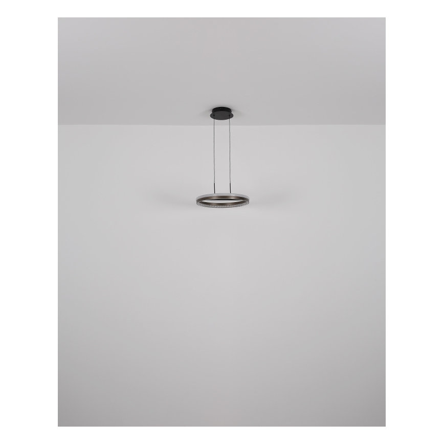 Globo -  Κρεμαστό φωτιστικό οροφής LED LED/40W/230V 3000/4000/6000K διάμετρος 39,7 cm καφέ