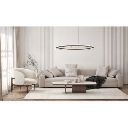 Globo -  Κρεμαστό φωτιστικό οροφής LED LED/60W/230V 3000/4000/6000K καφέ