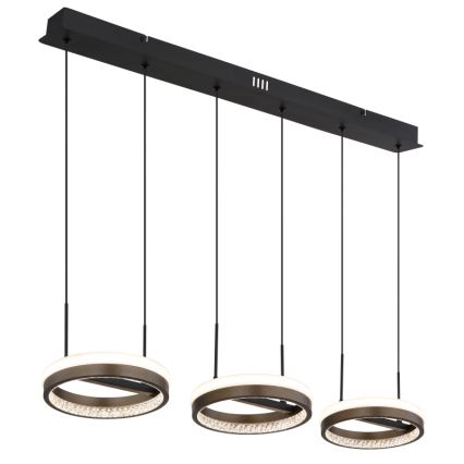 Globo -  Κρεμαστό φωτιστικό οροφής LED LED/40W/230V 3000/4000/6000K καφέ