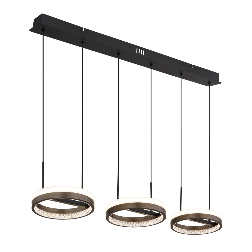 Globo -  Κρεμαστό φωτιστικό οροφής LED LED/40W/230V 3000/4000/6000K καφέ