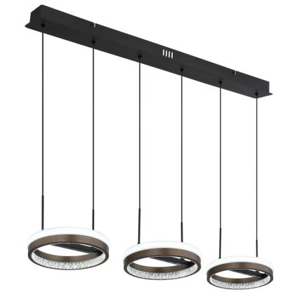 Globo -  Κρεμαστό φωτιστικό οροφής LED LED/40W/230V 3000/4000/6000K καφέ