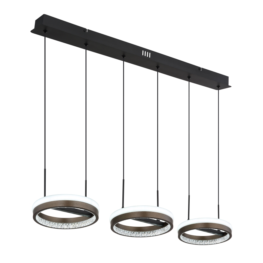 Globo -  Κρεμαστό φωτιστικό οροφής LED LED/40W/230V 3000/4000/6000K καφέ