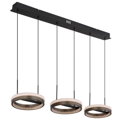 Globo -  Κρεμαστό φωτιστικό οροφής LED LED/40W/230V 3000/4000/6000K καφέ