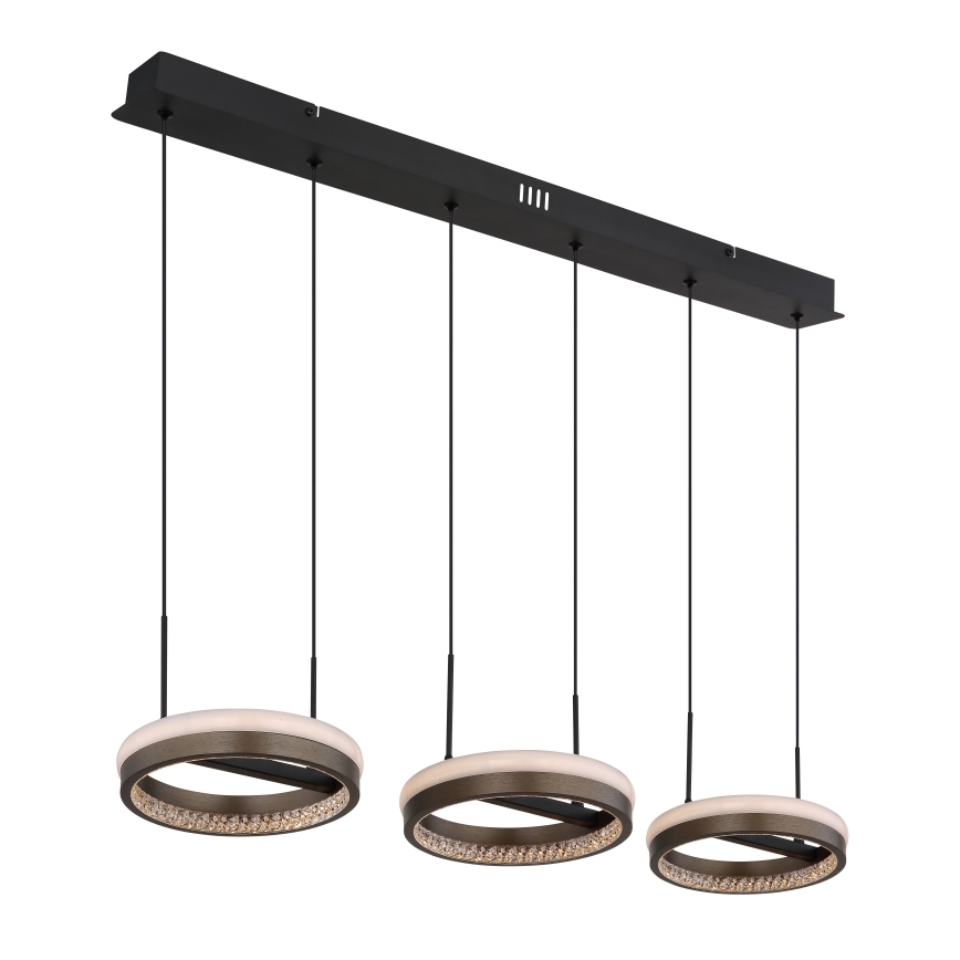 Globo -  Κρεμαστό φωτιστικό οροφής LED LED/40W/230V 3000/4000/6000K καφέ