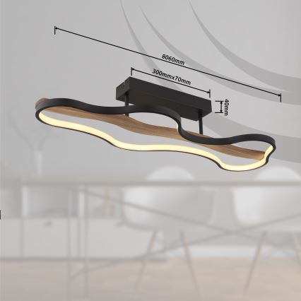 Globo - LED Πλαφονιέρα οροφής LED/30W/230V