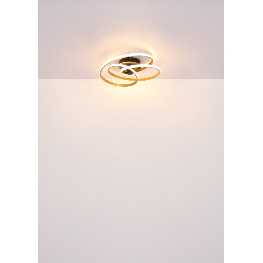Globo - LED Πλαφονιέρα οροφής LED/40W/230V 3000K χρυσό/μαύρο