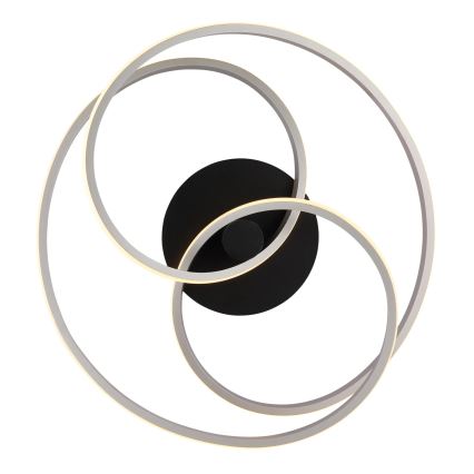 Globo - LED Πλαφονιέρα οροφής LED/40W/230V 3000K ματ χρώμιο/μαύρο