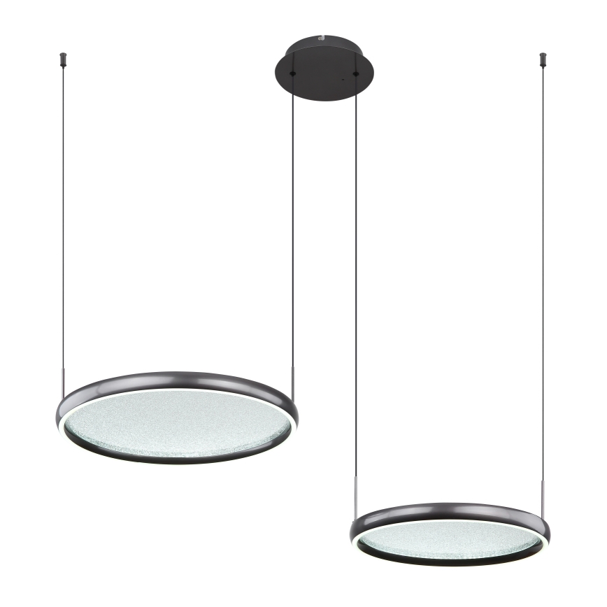 Globo - Led Dimmable κρεμαστό φωτιστικό οροφής LED/50W/230V 2700-6000K μαύρο + τηλεχειριστήριο