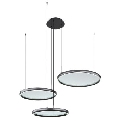 Globo - Led Dimmable κρεμαστό φωτιστικό οροφής LED/55W/230V 2700-6000K μαύρο + τηλεχειριστήριο