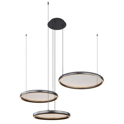 Globo - Led Dimmable κρεμαστό φωτιστικό οροφής LED/55W/230V 2700-6000K μαύρο + τηλεχειριστήριο