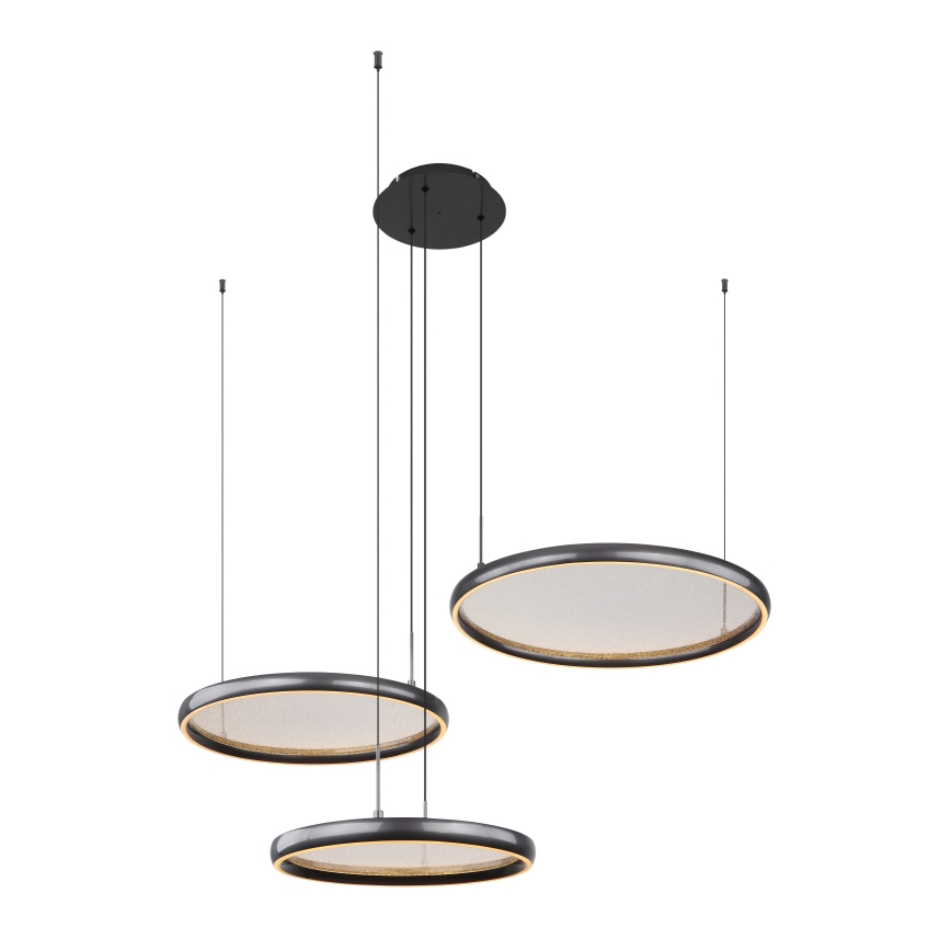 Globo - Led Dimmable κρεμαστό φωτιστικό οροφής LED/55W/230V 2700-6000K μαύρο + τηλεχειριστήριο