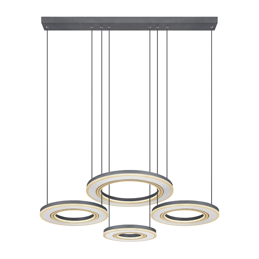 Globo - Led Dimmable κρεμαστό φωτιστικό οροφής LED/80W/230V 2700-6000K μαύρο + τηλεχειριστήριο