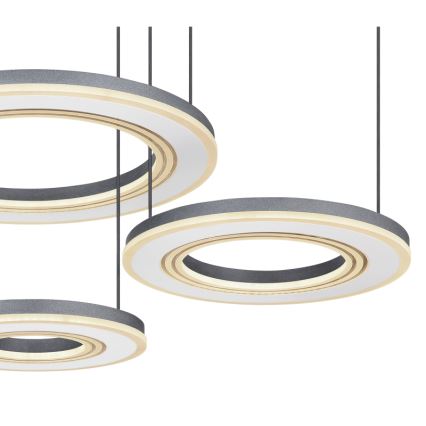 Globo - Led Dimmable κρεμαστό φωτιστικό οροφής LED/80W/230V 2700-6000K μαύρο + τηλεχειριστήριο