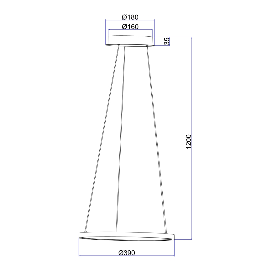Globo - Πολύφωτο LED με συρματόσχοινο LED/19W/230V