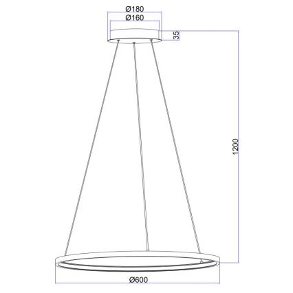 Globo - LED Πολύφωτο με σύρμα LED/29W/230V