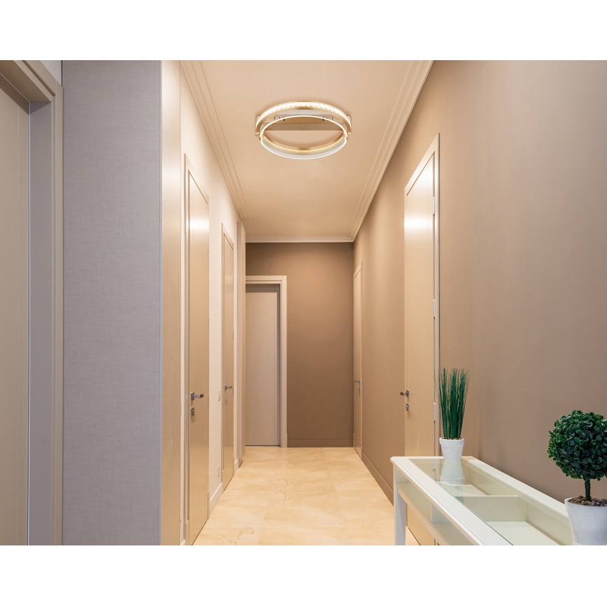 Globo - LED Κρυστάλλινο φωτιστικό οροφής dimming LED/36W/230V 2700K-6000K + τηλεχειριστήριο