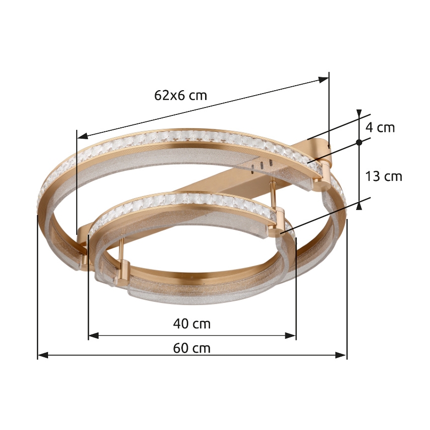 Globo - LED Ρυθμιζόμενο φωτιστικό οροφής LED/78W/230V 2700K-6000K με τηλεχειριστήριο