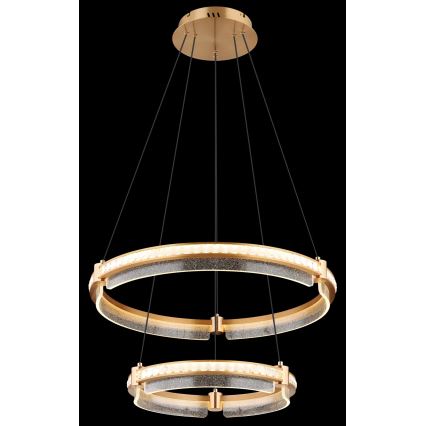 Globo - Ρυθμιζόμενο LED κρυστάλλινο φωτιστικό οροφής με καλώδιο LED/78W/230V 2700K-6000K + τηλεχειριστήριο