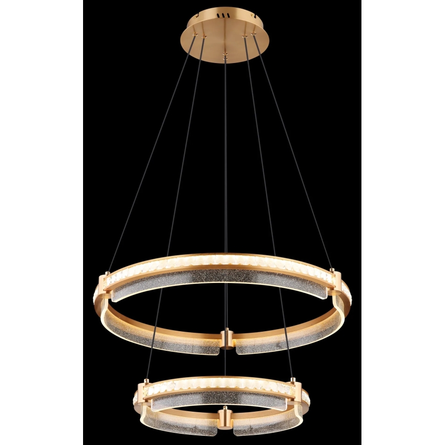 Globo - Ρυθμιζόμενο LED κρυστάλλινο φωτιστικό οροφής με καλώδιο LED/78W/230V 2700K-6000K + τηλεχειριστήριο