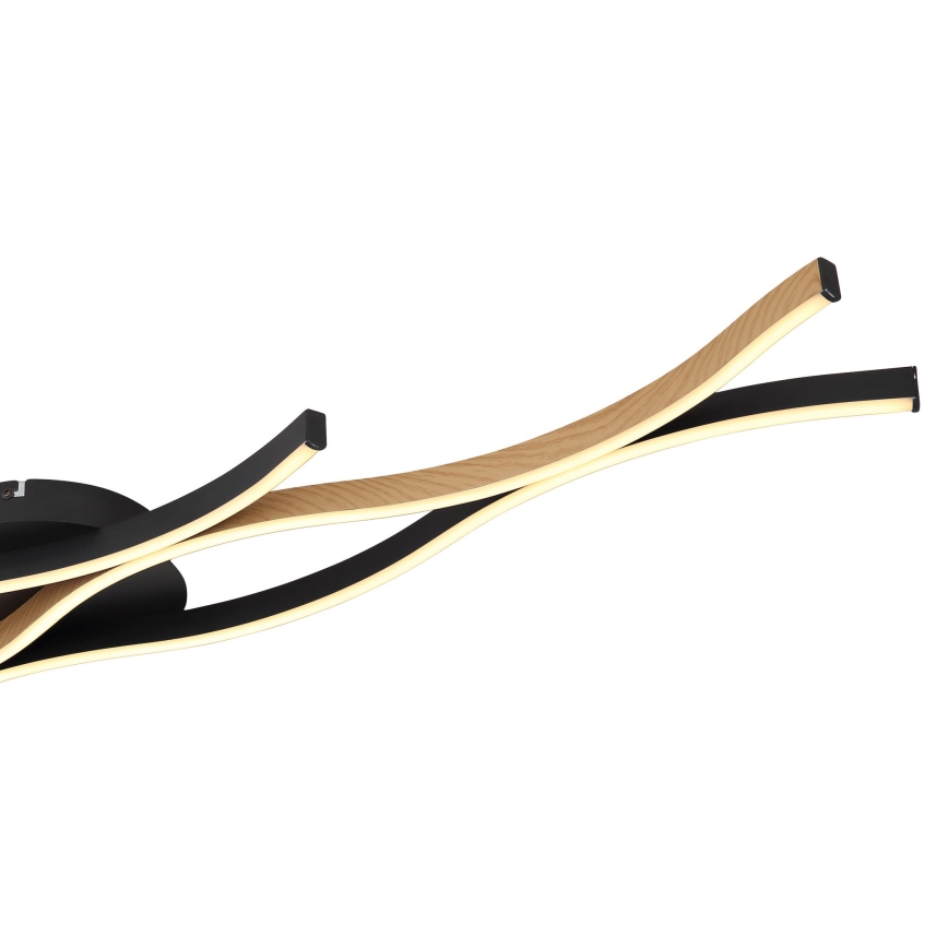 Globo - LED Πλαφονιέρα οροφής LED/35W/230V μαύρο/καφέ