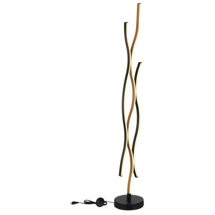 Globo - Επιδαπέδια λάμπα LED LED/28W/230V 3000K μαύρο/χρυσό