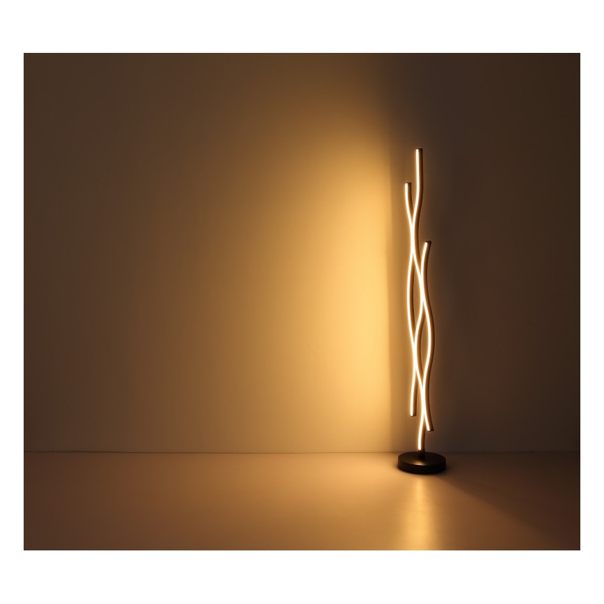 Globo - Επιδαπέδια λάμπα LED LED/28W/230V 3000K μαύρο/χρυσό