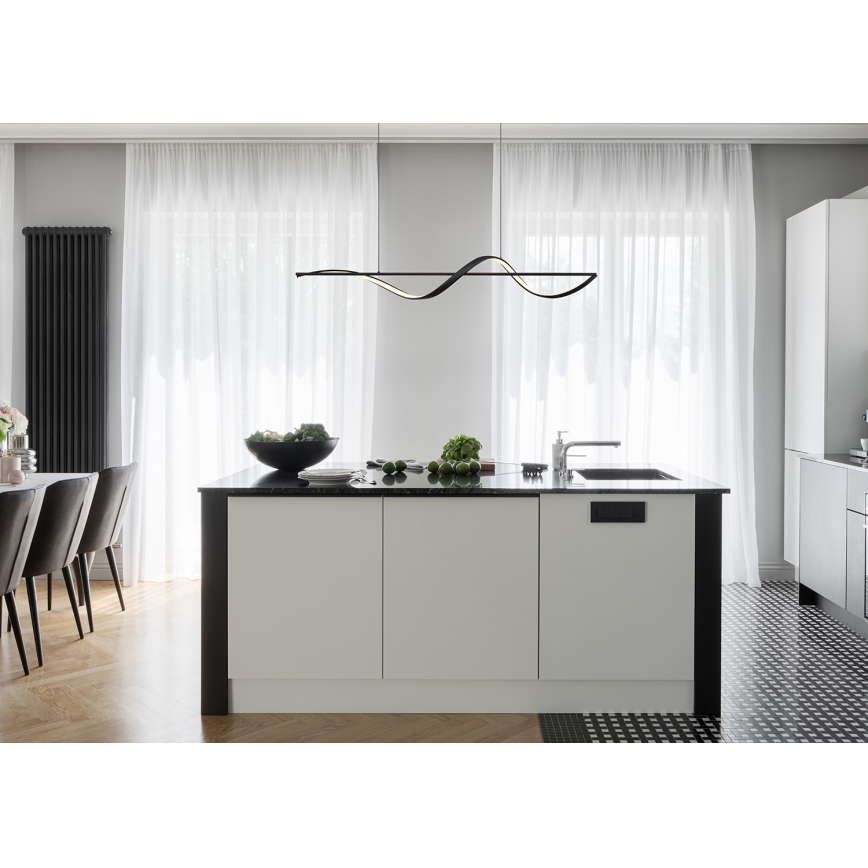 Globo -  Κρεμαστό φωτιστικό οροφής LED LED/24W/230V 3000K μαύρο