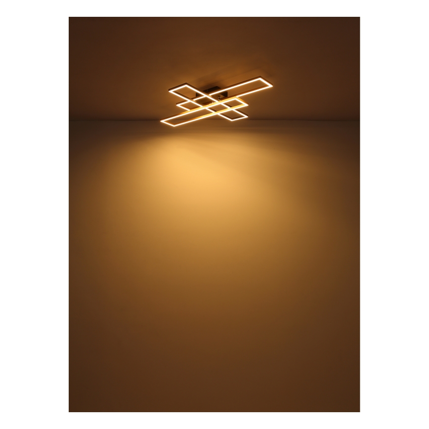 Globo - Φωτιστικό οροφής LED LED/30W/230V 3000K 60x80 cm μαύρο/χρυσό