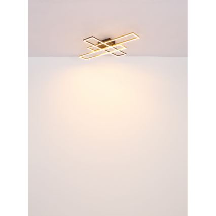 Globo - Φωτιστικό οροφής LED LED/30W/230V 3000K 60x80 cm μαύρο/χρυσό