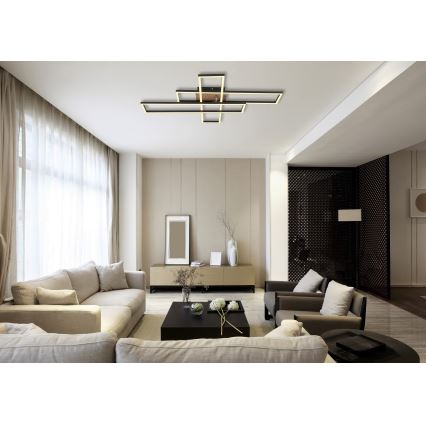 Globo - Φωτιστικό οροφής LED LED/40W/230V 3000K 60x80 cm μαύρο