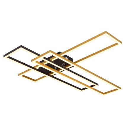 Globo - Φωτιστικό οροφής LED LED/40W/230V 3000K 60x80 cm μαύρο/χρυσό