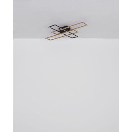 Globo - Φωτιστικό οροφής LED LED/40W/230V 3000K 60x80 cm μαύρο/χρυσό