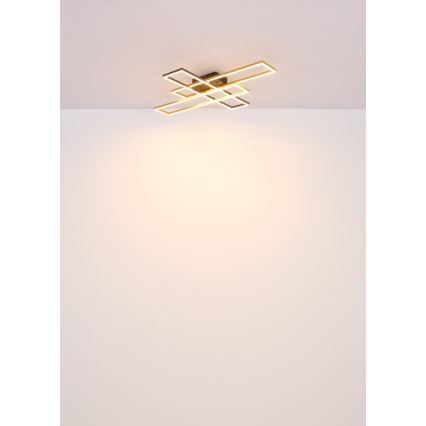 Globo - Φωτιστικό οροφής LED LED/40W/230V 3000K 60x80 cm μαύρο/χρυσό