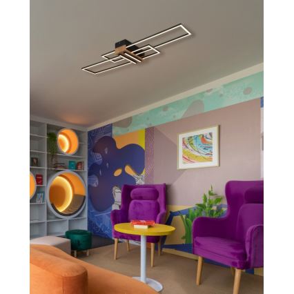 Globo - Φωτιστικό οροφής LED LED/40W/230V 3000K 25x100 cm μαύρο