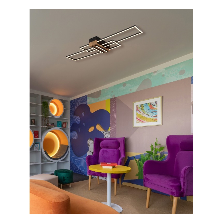 Globo - Φωτιστικό οροφής LED LED/40W/230V 3000K 25x100 cm μαύρο