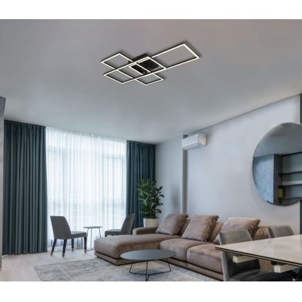 Globo - Ρυθμιζόμενο LED φωτιστικό οροφής LED/40W/230V 2700-6500K 51x74 εκ. Wi-Fi Tuya + τηλεχειριστήριο