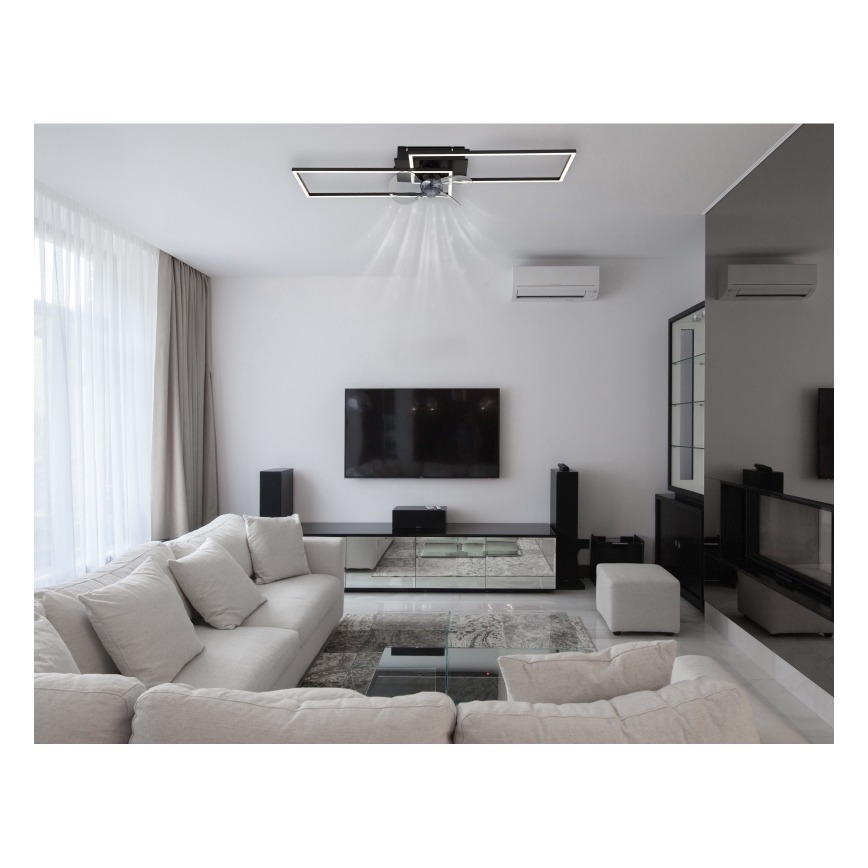 Globo - Ρυθμιζόμενο LED φωτιστικό οροφής με ανεμιστήρα LED/38W/230V 3000-6500K + τηλεχειριστήριο