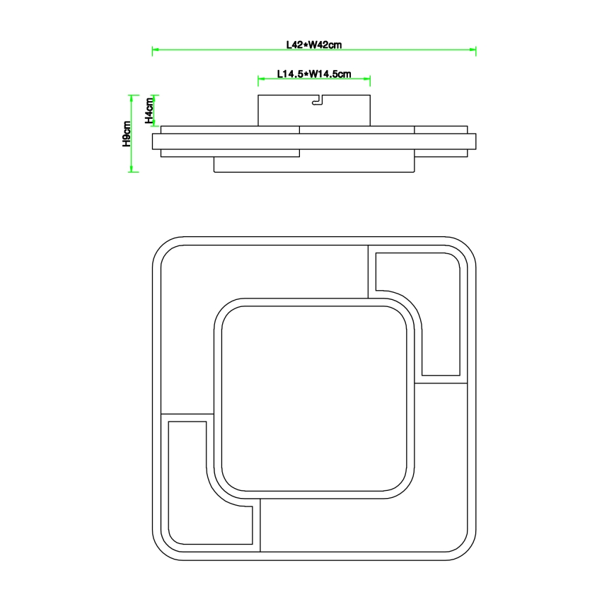 Globo - Φωτιστικό οροφής LED LED/30W/230V