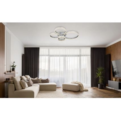 Globo - Ρυθμιζόμενο φωτιστικό οροφής LED/120W/230V 2700-6000K 90x114 cm + τηλεχειριστήριο