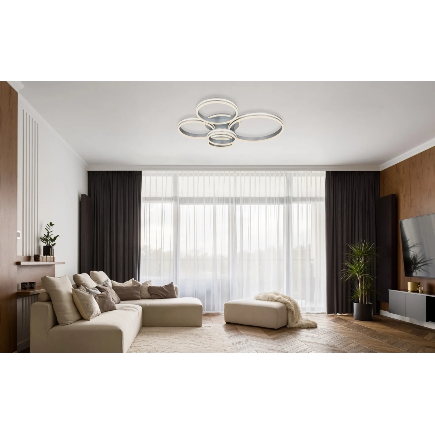 Globo - Ρυθμιζόμενο φωτιστικό οροφής LED/120W/230V 2700-6000K 90x114 cm + τηλεχειριστήριο