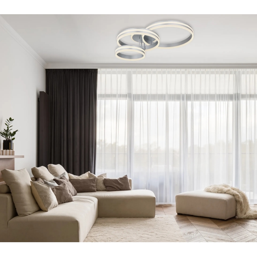 Globo - Ρυθμιζόμενο φωτιστικό οροφής LED/72W/230V 2700-6000K 60x80 cm + τηλεχειριστήριο